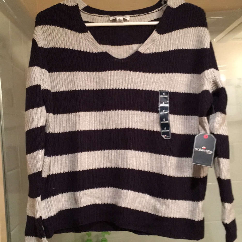NWT St John’s bay striped longsleeve sweater S - Picture 2 of 6